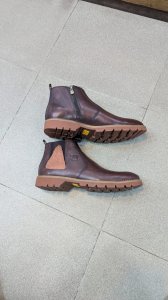 Men's Genuine Leather Chelsea Boots Premium Handmade Antiquing Process Upper with Ankle Height