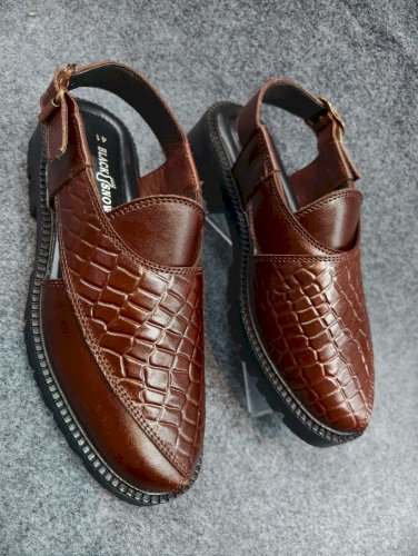 Chunky Genuine Leather Men's Shoes – Light Foam Sole – Comfortable and Stable for Everyday Use (Chocolate)