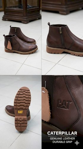 Men's Genuine Leather Chelsea Boots Premium Handmade Antiquing Process Upper with Ankle Height