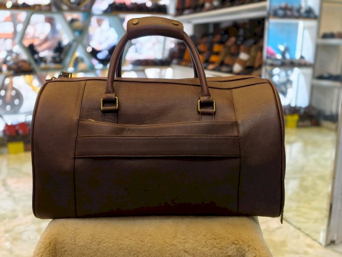 Classic Leather Travel Bag for Men